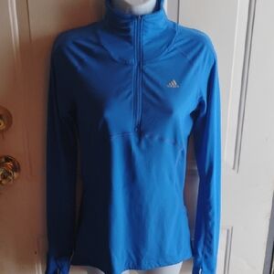 Adidas Vibrant Blue Half-Zip Top